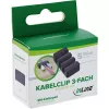 InLine 59971J organizér na káble univerzálny klip na káble čierny 5 ks