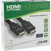 InLine HDMI aktívny kábel, HDMI High Speed s Ethernet, M/M, nylonový oplet, 15 m