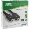 InLine HDMI aktívny kábel, HDMI High Speed s Ethernet, M/M, nylonový oplet, 25 m