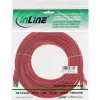 InLine patch kábel F/UTP Cat.5e červený 10 m