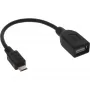 InLine Micro-USB-OTG adaptérový kábel, Micro-B konektor samec na USB-A konektor samica, 0,1 m
