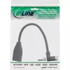 InLine Micro USB OTG adaptérový kábel Micro-B konektor samec zahnutý na USB A konektor samica 0,1 m