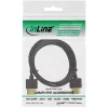 InLine High Speed HDMI kábel s Ethernet, AM/AM, super plochý, čierny/zlatý, 1,5 m