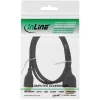 InLine High Speed HDMI kábel s Ethernet, AM/CM, super plochý, čierny/zlatý, 0,5 m
