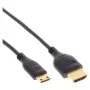 InLine High Speed HDMI kábel s Ethernet, AM/CM, super plochý, čierny/zlatý, 1,5m