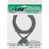 InLine High Speed HDMI kábel s Ethernet, AM/DM, super plochý, čierny/zlatý, 0,5 m