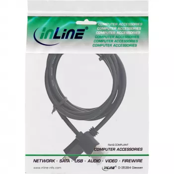 InLine High Speed HDMI kábel s Ethernet, AM/DM, super plochý, čierny/zlatý, 1m