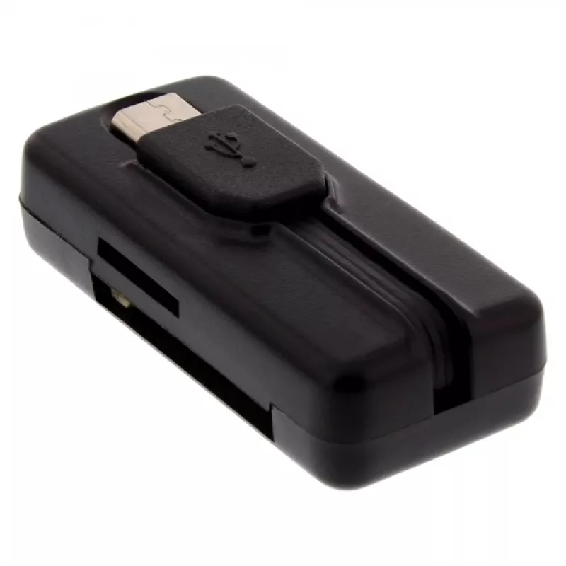 InLine OTG čítačka kariet Dual Flex pre SD, microSD s USB portom a 2 slotmi na karty