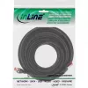 InLine patch kábel S/FTP PiMF Cat.6 250MHz meď bezhalogénový čierny 15m