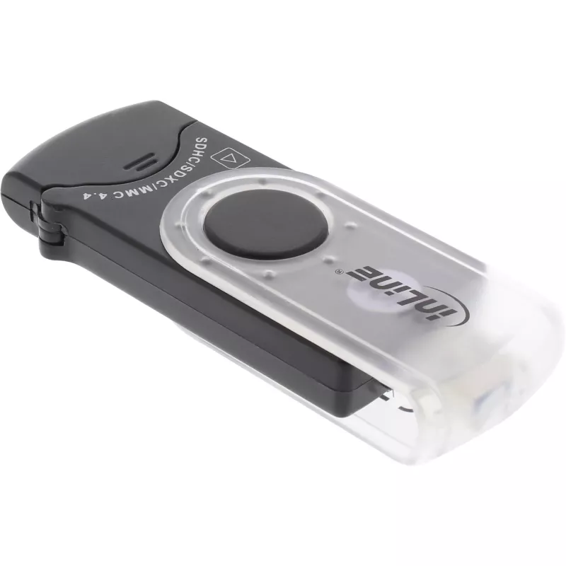 InLine USB 3.0 mobilná čítačka kariet s 2 slotmi pre SD SDHC SDXC microSD