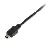StarTech.com 0,5 m Mini-USB-2.0 kábel – A na Mini-B – M/M, 0,5 m, USB A, Mini-USB B, USB 2.0, konektor samec/konektor samec, čierny
