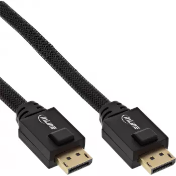InLine DisplayPort aktívny kábel, čierny, pozlátené kontakty, 15 m