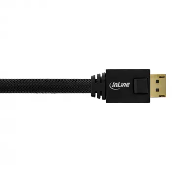 InLine DisplayPort aktívny kábel, čierny, pozlátené kontakty, 15 m