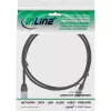 Patch kábel InLine tenký okrúhly U/FTP Cat.6A RJ-45 1,5 m čierny