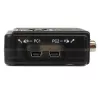 StarTech.com 2-portový čierny USB KVM switch kit s audiom a káblami