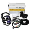 StarTech.com 2-portový čierny USB KVM switch kit s audiom a káblami