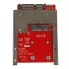 StarTech.com SAT32MSAT257 adaptér / prevodník mSATA SSD na 2,5-palcové SATA, 22-pinové SATA, 6 Gbit/s, čierna, červená, strieborná