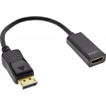 InLine DisplayPort na HDMI adaptér s audiom, DisplayPort samec / HDMI samica, 4K/60Hz
