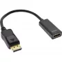 InLine DisplayPort na HDMI adaptér s audiom, DisplayPort samec / HDMI samica, 4K/60Hz