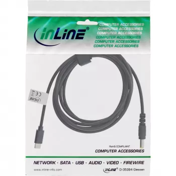 InLine USB-C na ASUS/Lenovo notebook (okrúhly) nabíjací kábel, 2m