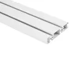 InLine hliníkový Slatwall panel na nástennú montáž, biely, 1,2 m