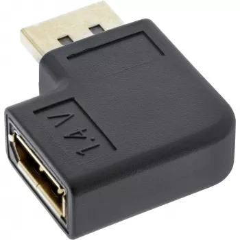 InLine DisplayPort adaptér DisplayPort samec samica vľavo zahnutý 17199L