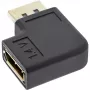 InLine DisplayPort adaptér DisplayPort samec samica vľavo zahnutý 17199L
