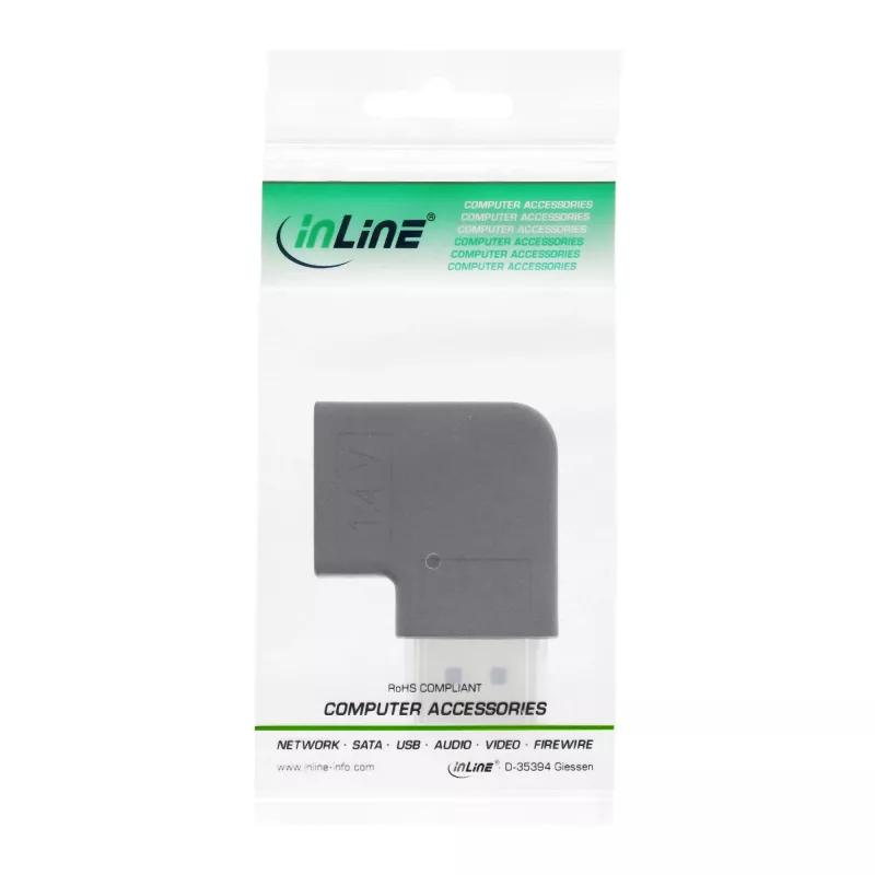 InLine DisplayPort adaptér, DisplayPort samec / samica pravouhlý