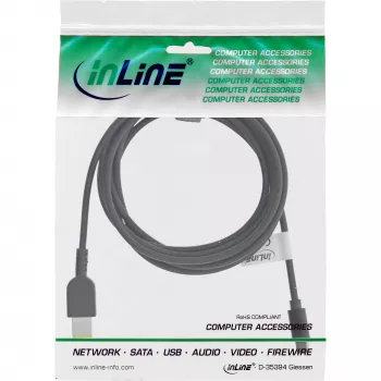 InLine USB-C na Lenovo notebook (obdĺžnikový) nabíjací kábel, 2 m