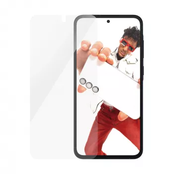 Tvrdené sklo ochranné sklo PanzerGlass SAFE pre Samsung Galaxy A55 5G — Ultra-Wide Fit, odolné proti poškriabaniu a nárazom, 50 ks