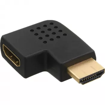 InLine HDMI adaptér samec samica bočne zahnutý doľava pozlátený 17600S
