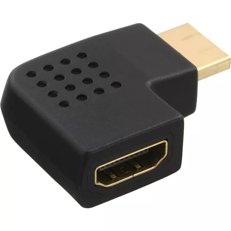 InLine HDMI adaptér samec samica bočne zahnutý doľava pozlátený 17600S