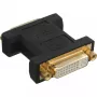 InLine DVI-I adaptér digitálny + analógový 24+5 samica / samica čierny pozlátený