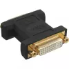 InLine DVI-I adaptér digitálny + analógový 24+5 samica / samica čierny pozlátený