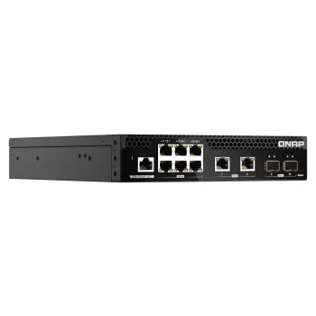 QNAP QSW-M2106R-2S2T sieťový switch Managed L2 10G Ethernet (100/1000/10000) 1U čierny