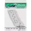 InLine predlžovacia zásuvka, 4-násobná, 2x CEE7/3 + 2x Euro CEE 7/16, biela, 1,5 m