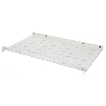 Intellinet 19 palcová pevná polica (nastaviteľná), 1U, hĺbka police 750 mm, nastaviteľná hĺbka koľajníc 750 až 950 mm, max. 20 kg, sivá, doživotná záruka