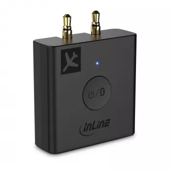 InLine Airplane Bluetooth audio vysielač, BT 5.0, aptX HD/LL