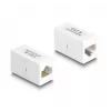 Delock 88133 adaptér RJ45 zásuvka na RJ45 zásuvku, Cat.6 UTP, biely