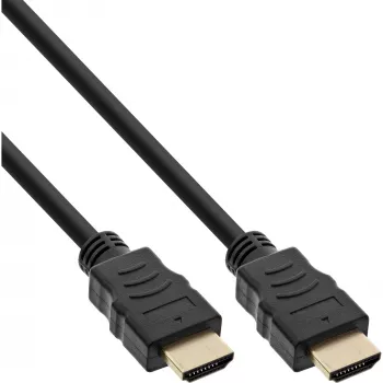 InLine High Speed HDMI kábel s Ethernet, M/M, čierny, pozlátené kontakty, 1,5m