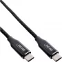 InLine magnetický USB-C kábel, USB-C konektor samec/samec, 100W, čierny, 1,5 m