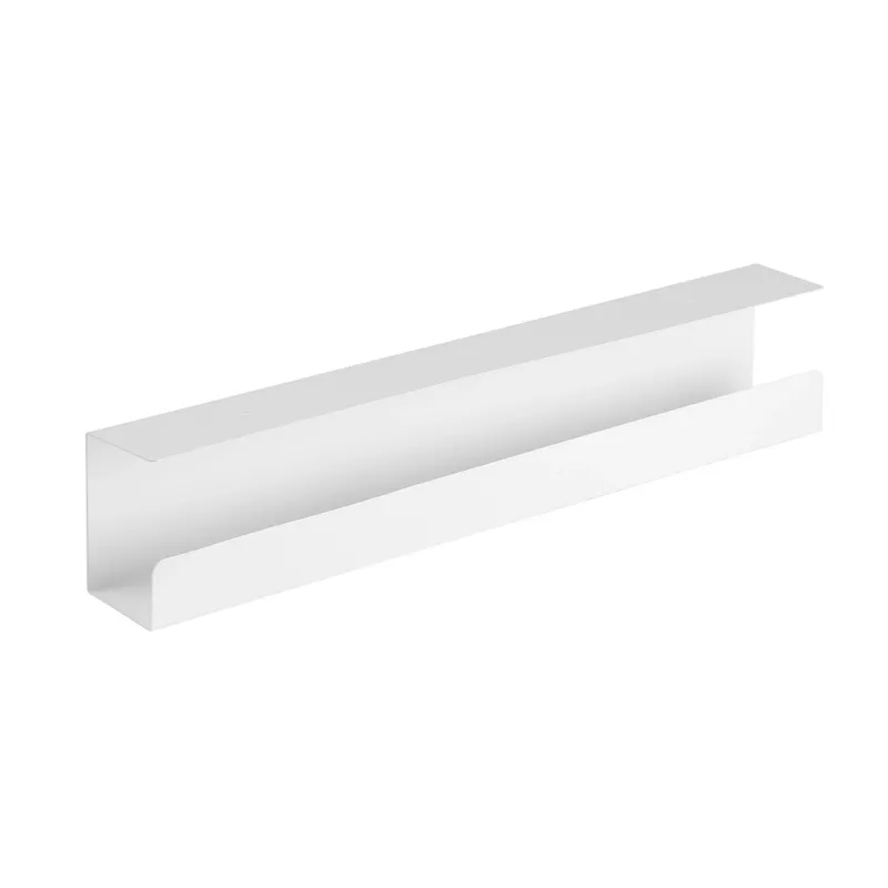 InLine systém na vedenie káblov pod stolom 23190W — oceľ, biela, 114×600×76 mm