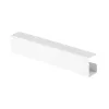 InLine systém na vedenie káblov pod stolom 23190W — oceľ, biela, 114×600×76 mm