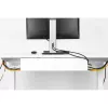 Systém na vedenie káblov pod stolom InLine 23190B, oceľ, čierna, 114×600×76 mm