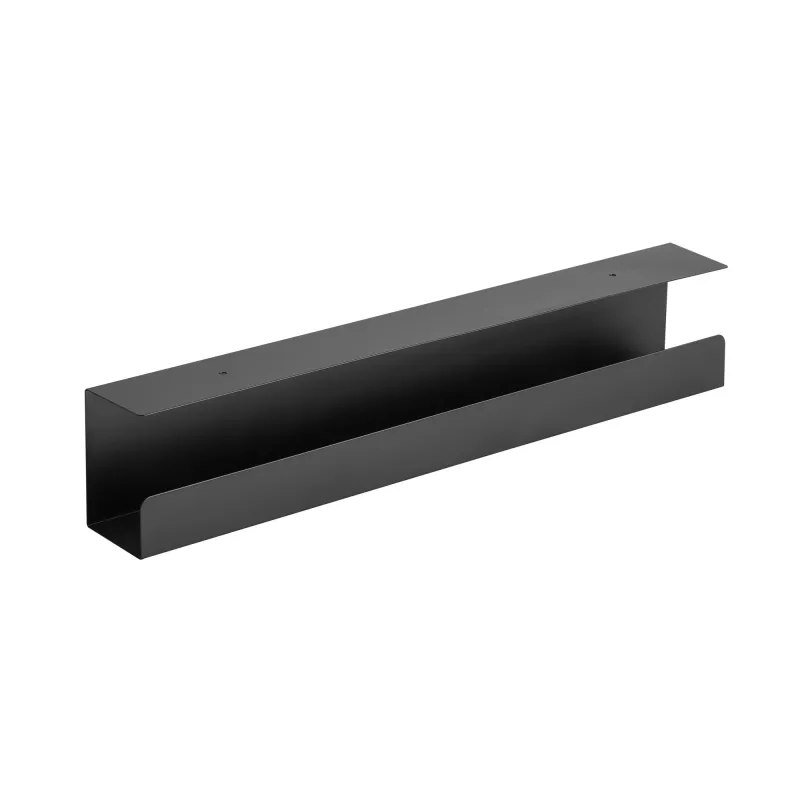 Systém na vedenie káblov pod stolom InLine 23190B, oceľ, čierna, 114×600×76 mm