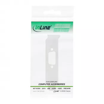 Low-Profile slotový plech InLine 33208D s výrezom pre DB9 konektor
