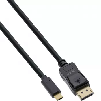 USB display kábel InLine 64123 USB-C konektor samec na DisplayPort konektor samec 3 m