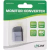 InLine USB display konvertor, USB-C konektor samec na HDMI konektor samica, 4K60Hz
