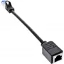 InLine predĺženie patch kábla, RJ45 ochrana, S/FTP (PiMf), Cat.6A, 0,2 m