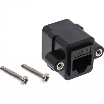 InLine Spojka patch kábla UTP 2x RJ45 samica na inštaláciu